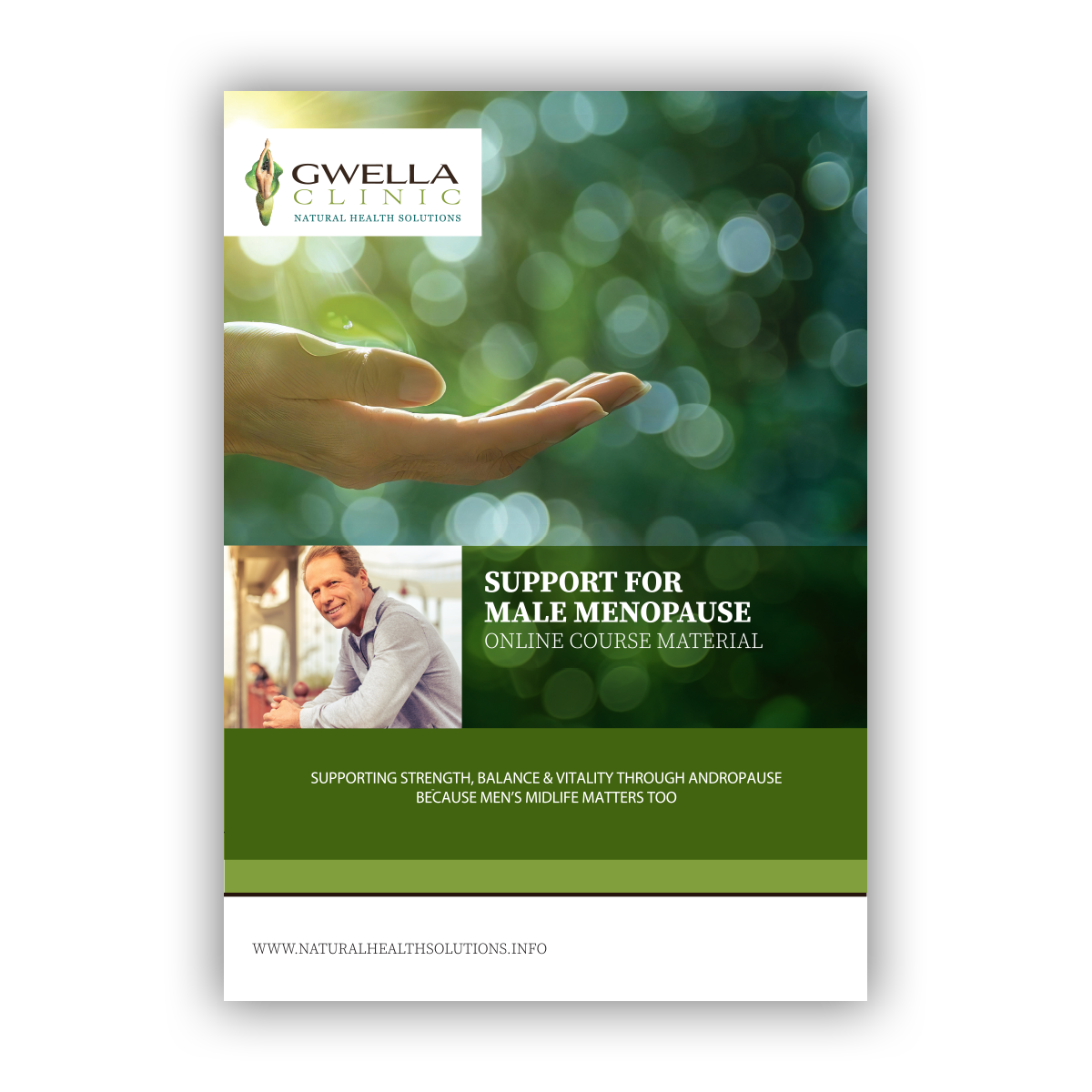 Purchase and download our "Male Menopause Support" online course from Gwella Clinic - Natural Healing Solutions